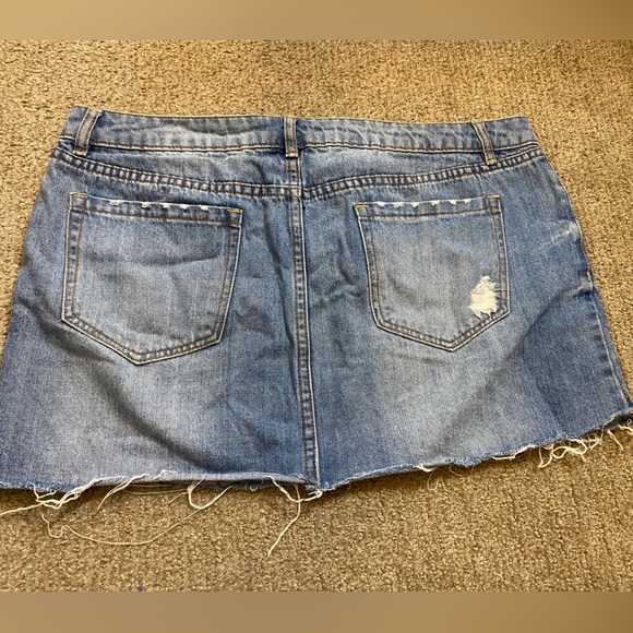 Mini denim skirt size L - Picture 3 of 4